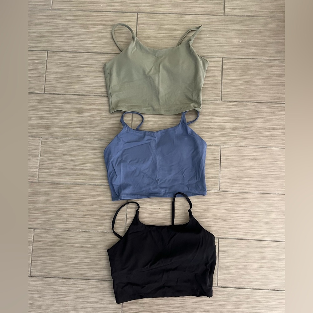 Amazon cropped tank with built in bra